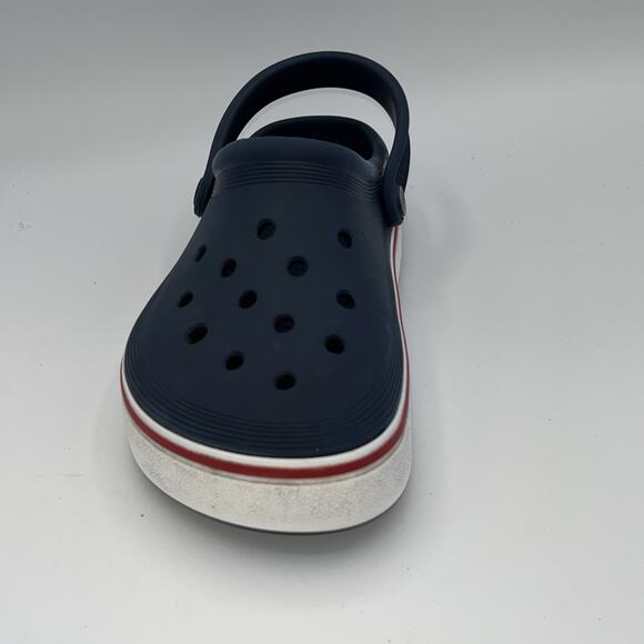 CROCS Off Court Clogs Navy Slip On Casual Sandal Men's Size M5 W7 Pre-owned Flag - Picture 13 of 13